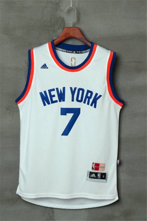 Maillot De Basket New York Knicks Carmelo Anthony 7 Retro Blanc